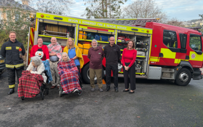 Beechmount Welcomes the Fire Service for a Blue Christmas Thank You