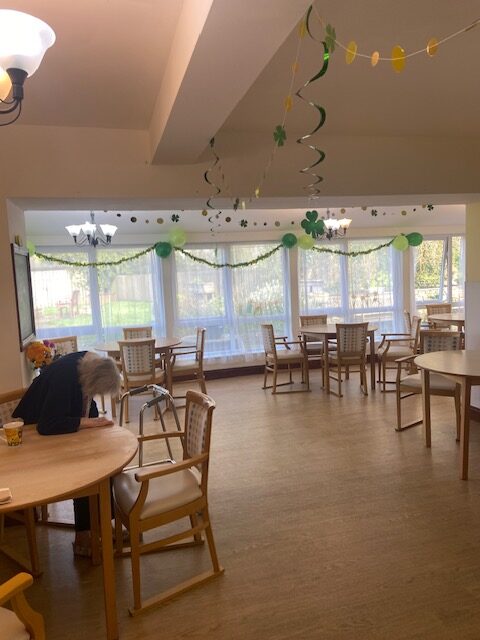 Dining room decorated