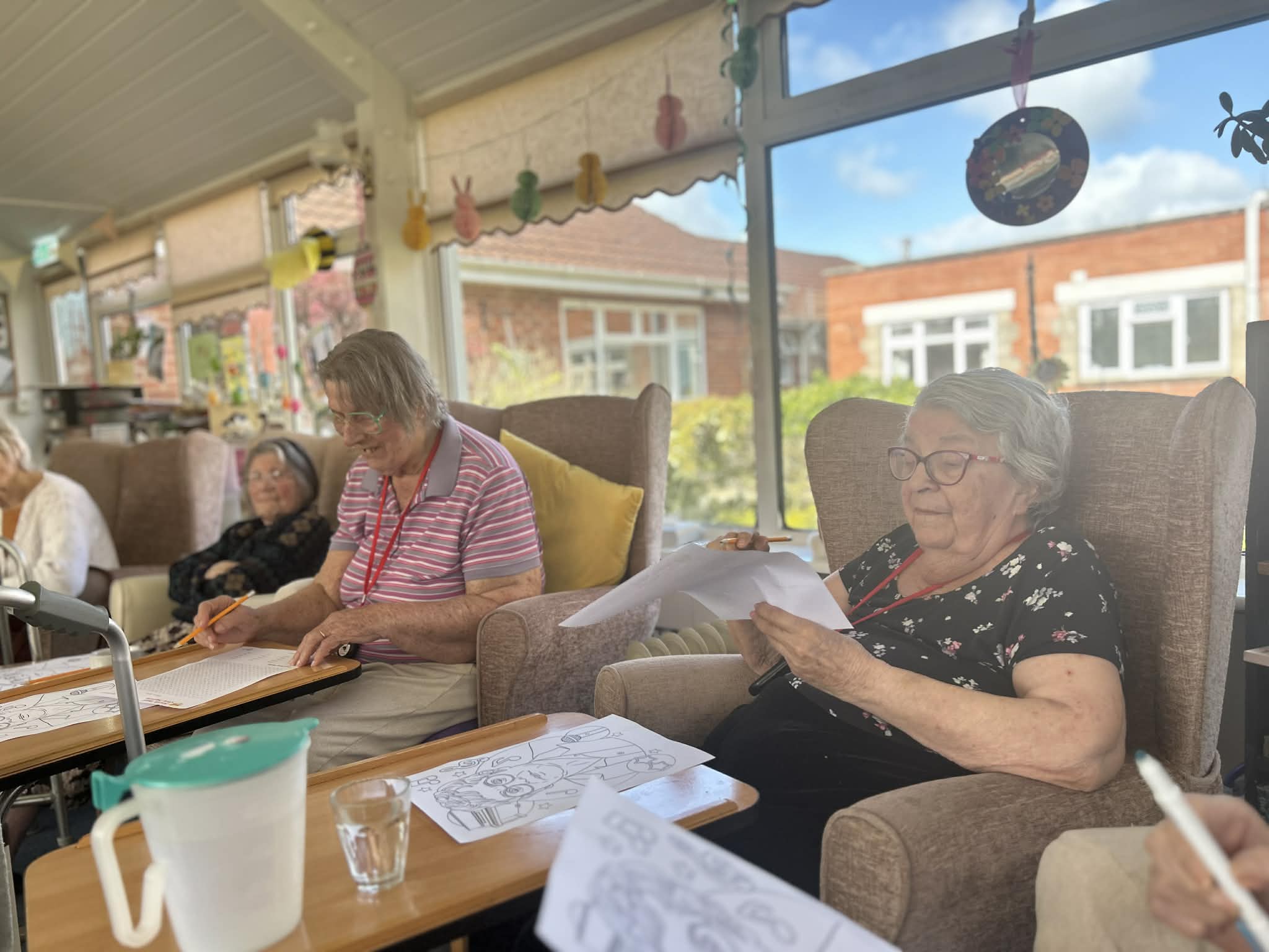 Barb and Maggie colouring and word search