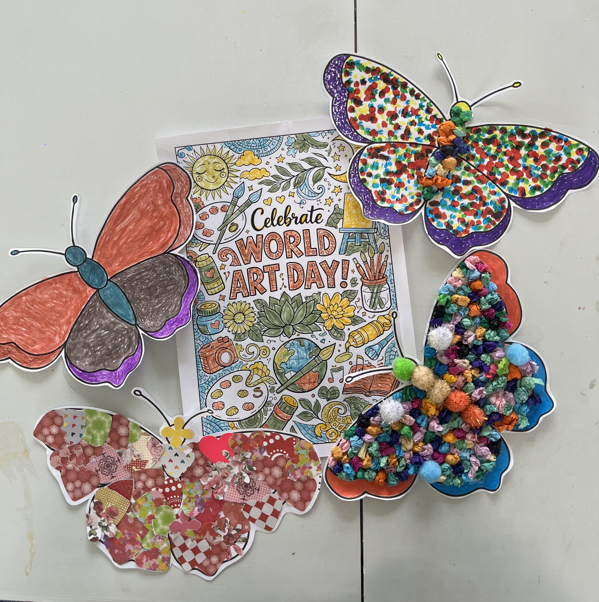 Finished butterflies