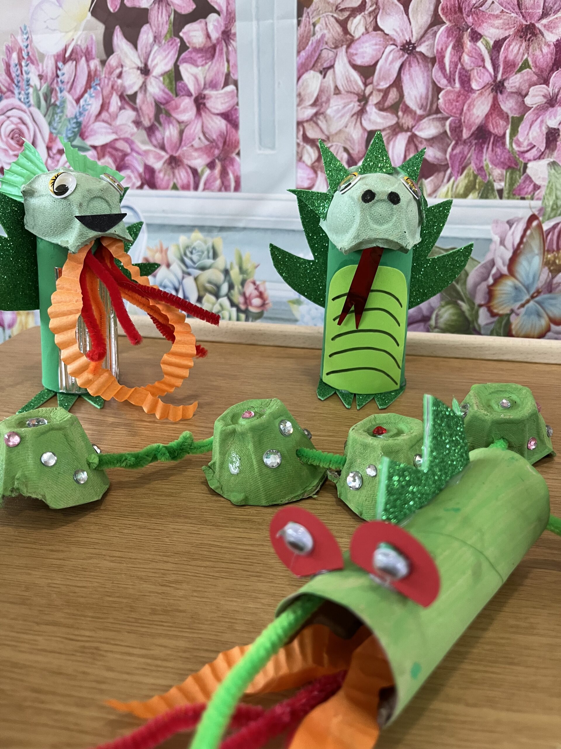 Finished dragons close-up