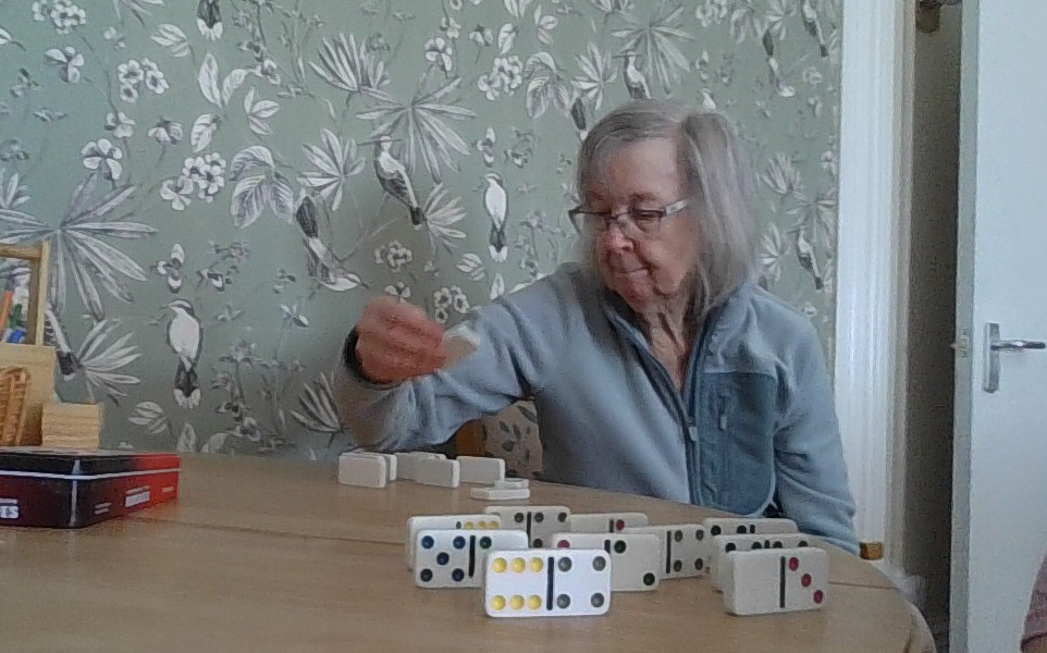 Gemma wondering what domino to start with