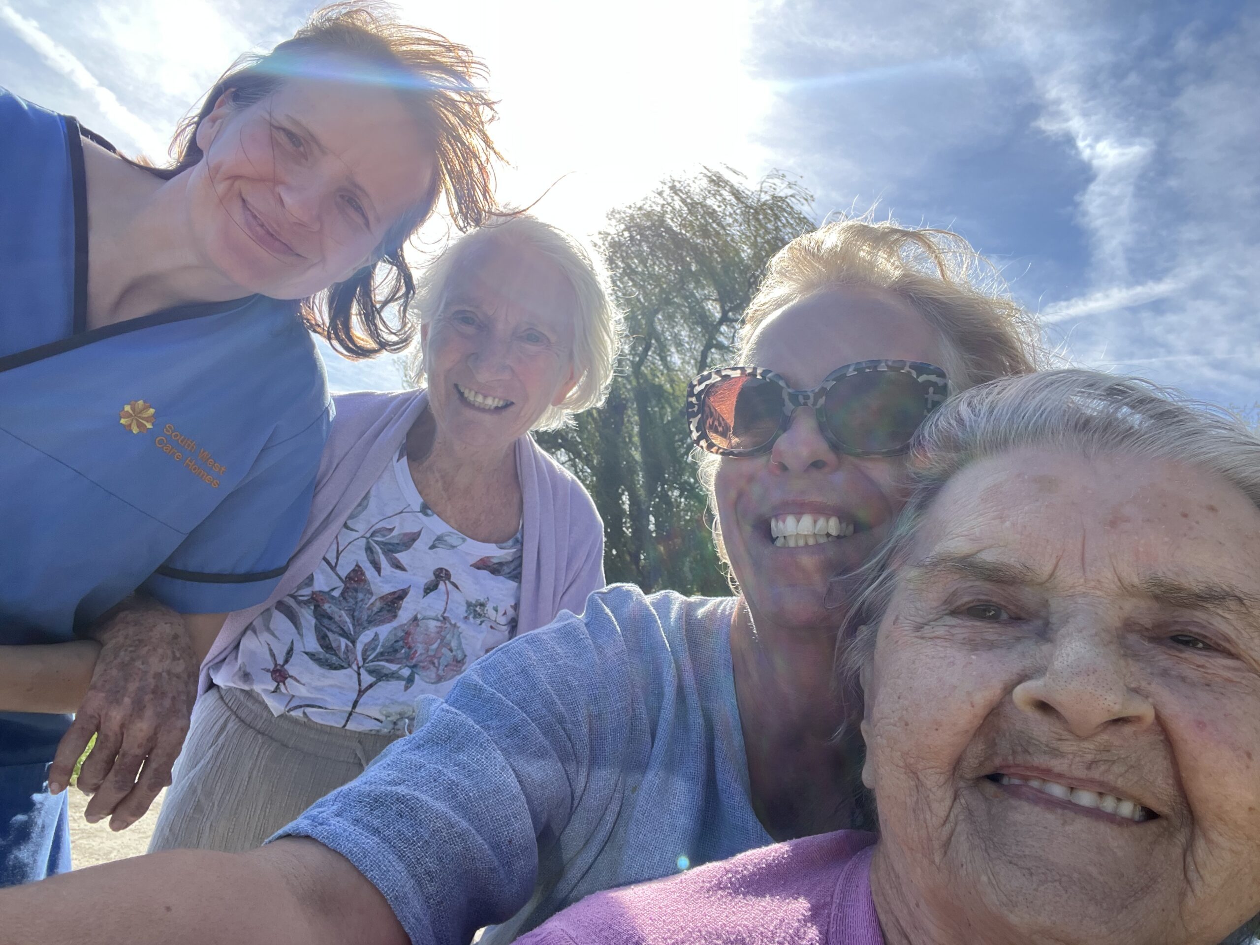 Group selfie outside scaled
