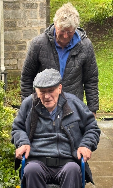 Outside the church going back to the minibus