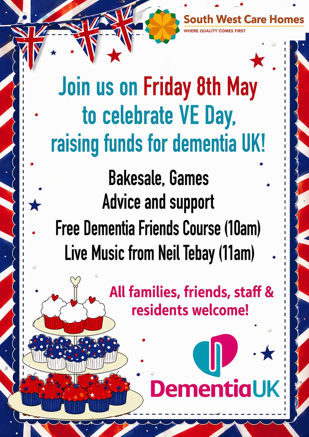 Poster advertising the coffee morning