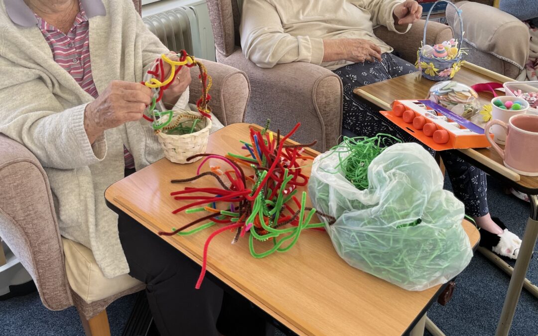 Creative Easter Basket Making at Ashley House