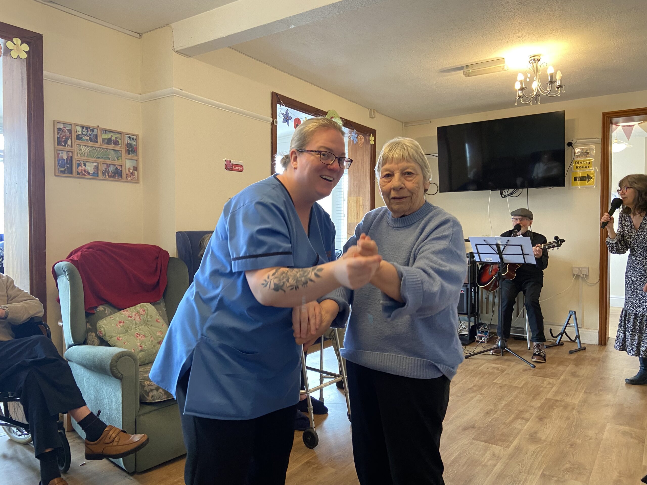 Sarah and Ange dancing