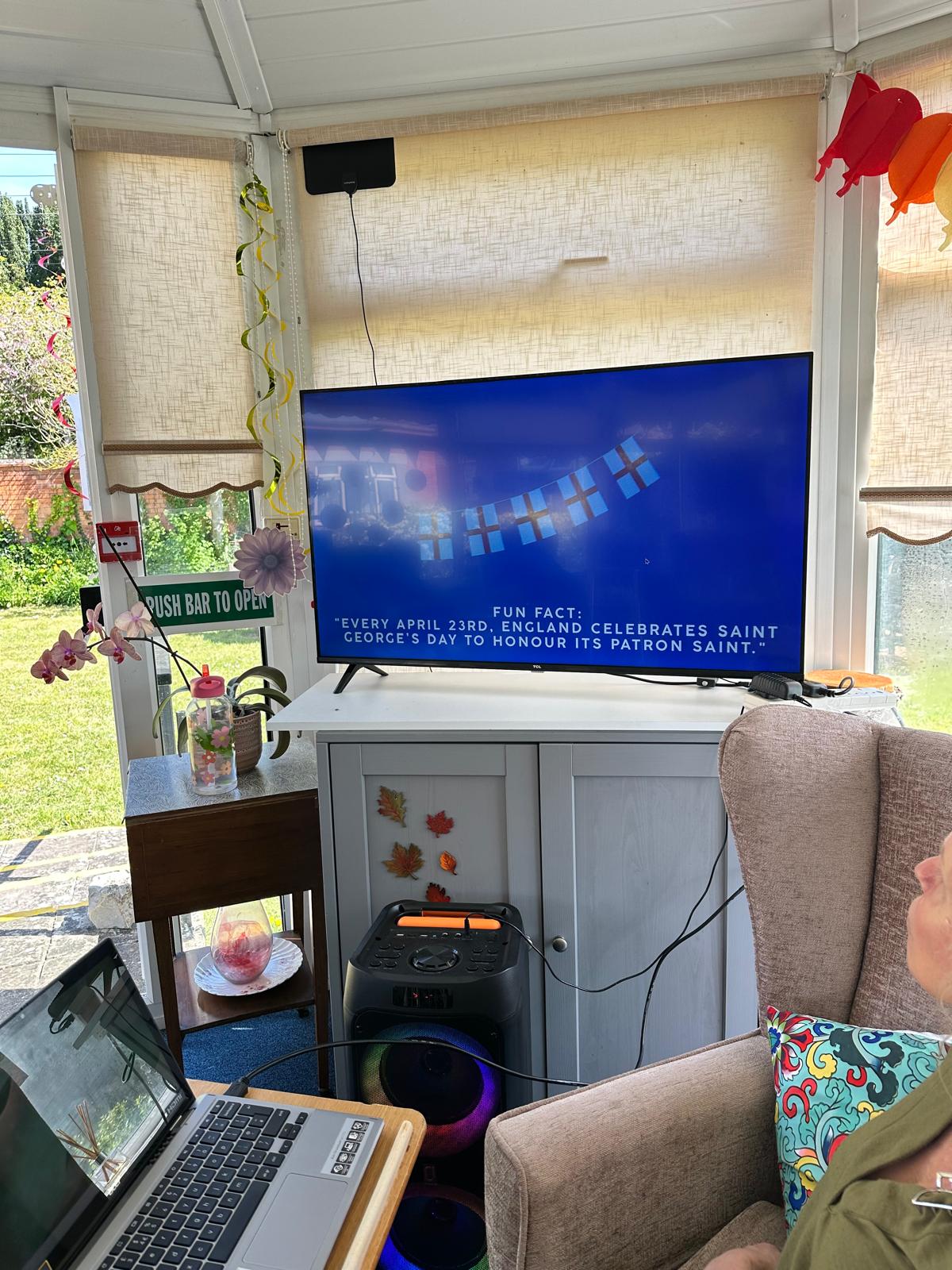 St Georges Day fun facts on screen