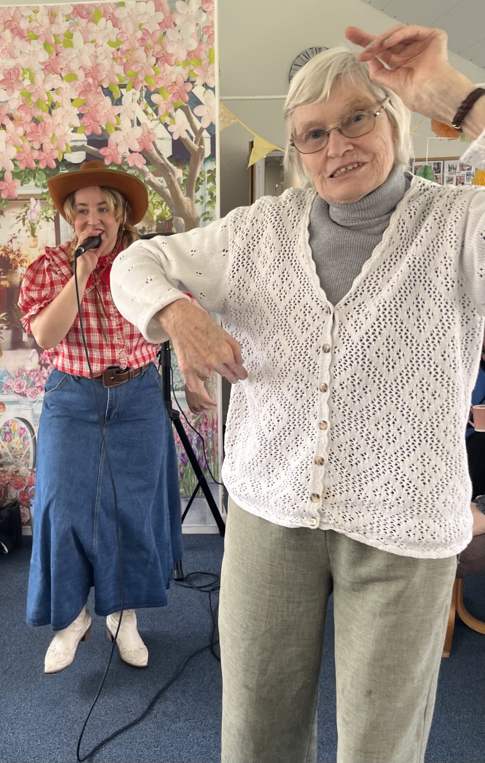 Wendy takes to the dance floor.