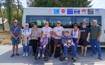 Lavender Court celebrate their final mile